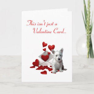 Westies Valentine.. Jag vill att du kort