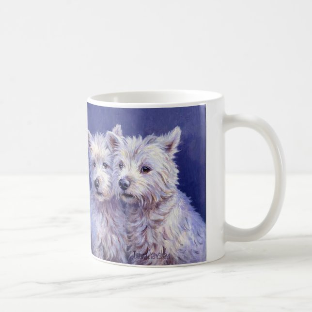 Westies - västra höglands- Terriers Kaffemugg (Höger)