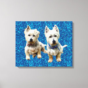 Westies Wall Canvas... Canvastryck