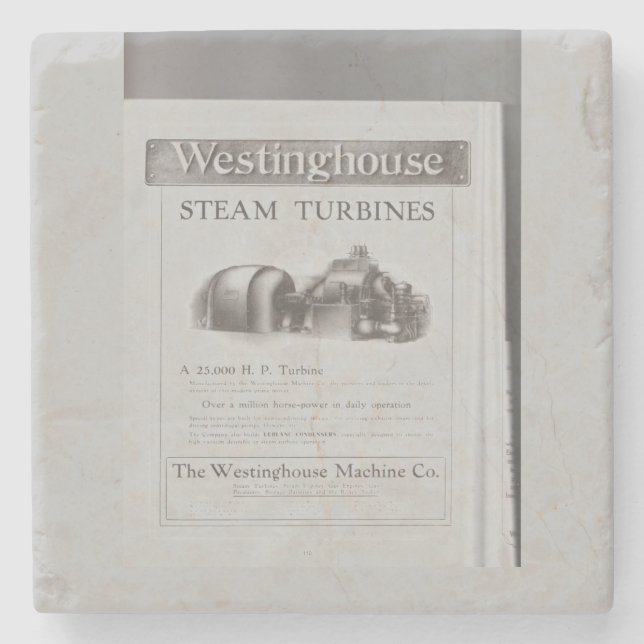 Westinghouse-ångturbinkeramiskt platttrivet stenunderlägg (Framsidan)