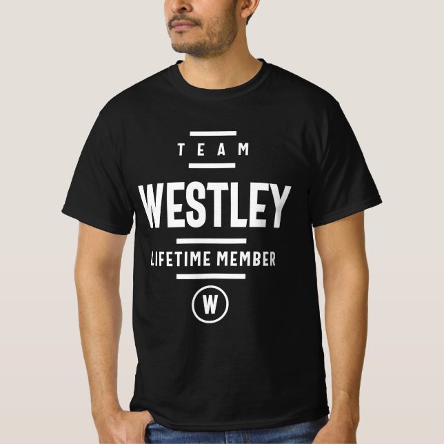 Westley Personlig Namn T Shirt (Framsida)