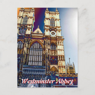 Westminister Abbey London UK-vykort Vykort