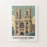 Westminster Abbey England Travel Art Vintage Pussel<br><div class="desc">Westminster Abbey-rekreationsdesign. Westminster Abbey,  formellt kallad Saint Peter-Peter-kyrkan i Westminster,  är en anglikansk kyrka i staden Westminster i London,  England.</div>