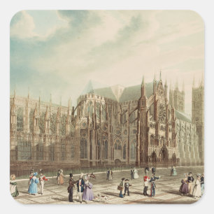 Westminster Abbey Fyrkantigt Klistermärke