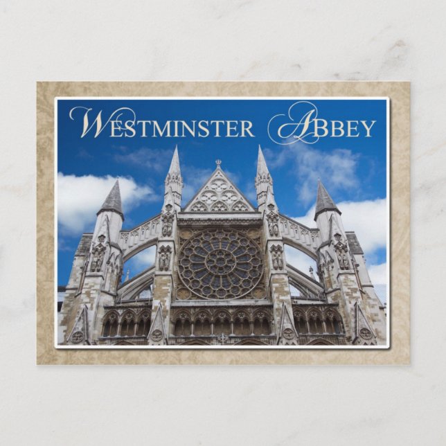 Westminster Abbey, London, England Vykort (Framsida)