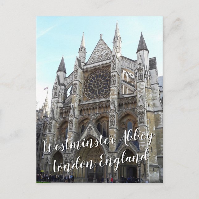 Westminster Abbey — London, England   Vykort (Framsida)