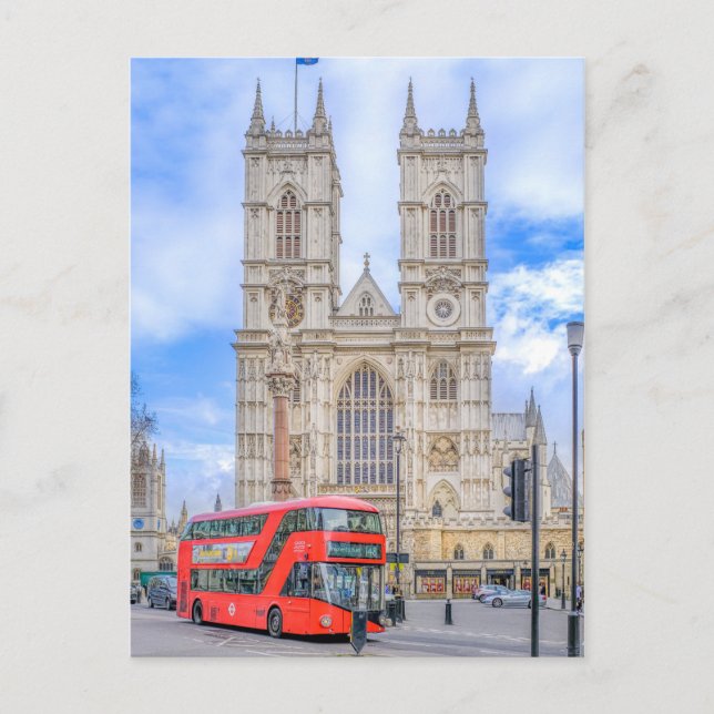 Westminster Abbey, London Postcard Vykort (Framsida)