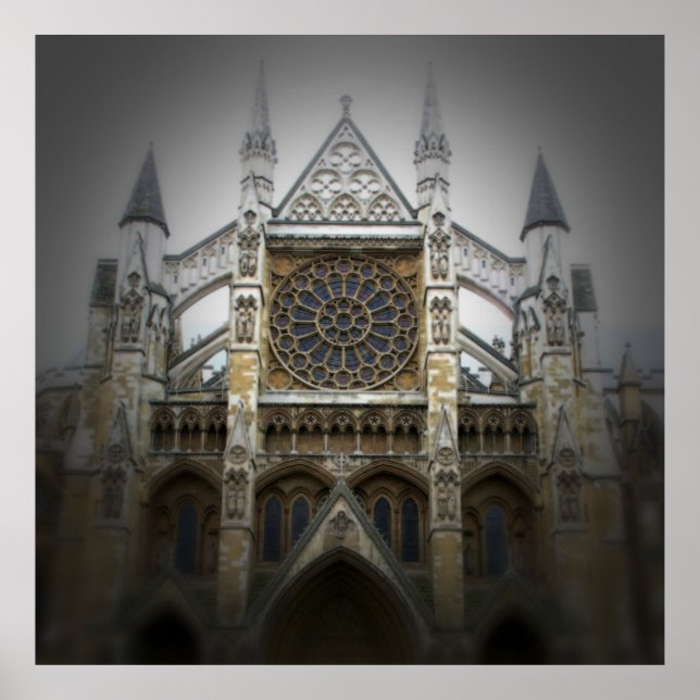 Westminster Abbey - London - Square Poster (Framsidan)