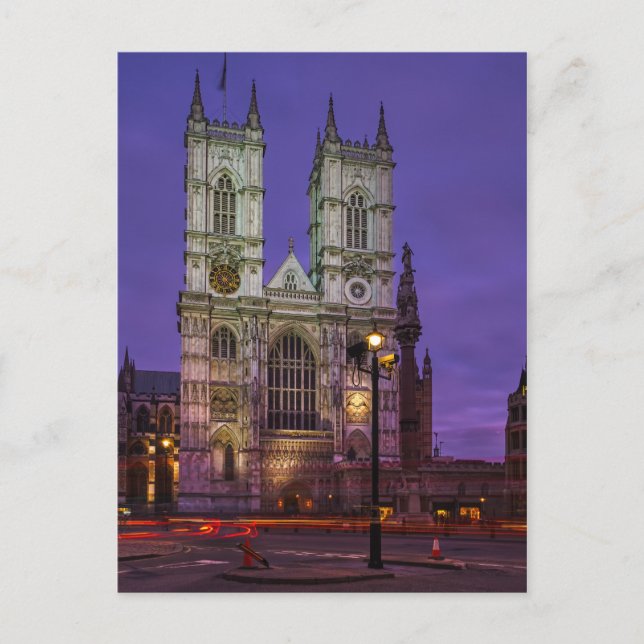 Westminster Abbey, London UK Postcard Vykort (Framsida)