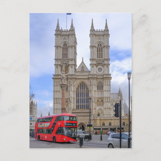 Westminster Abbey London UK Postcard Vykort (Framsida)