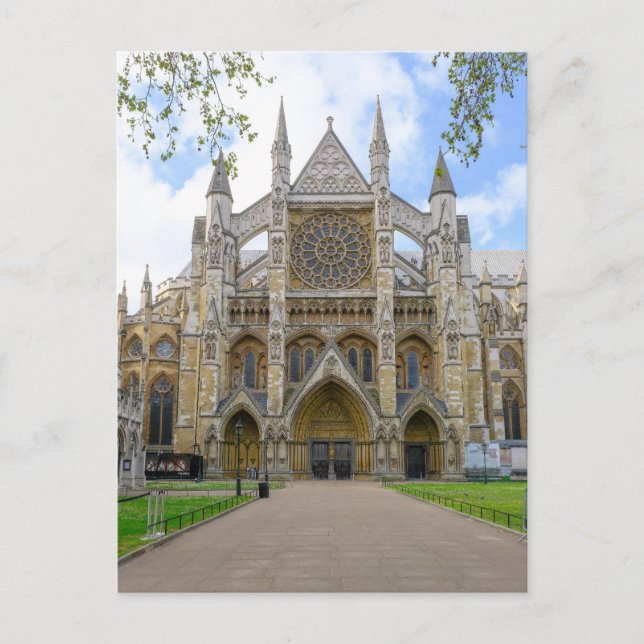 Westminster Abbey, London UK Postcard Vykort (Framsida)