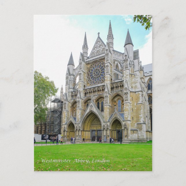 Westminster Abbey London UK Postcard Vykort (Framsida)