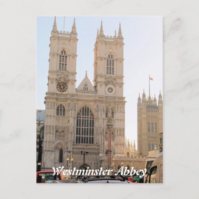 Westminster Abbey London UK vykort (Framsida)