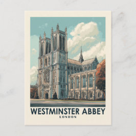 Westminster Abbey London Vintage resor Vykort