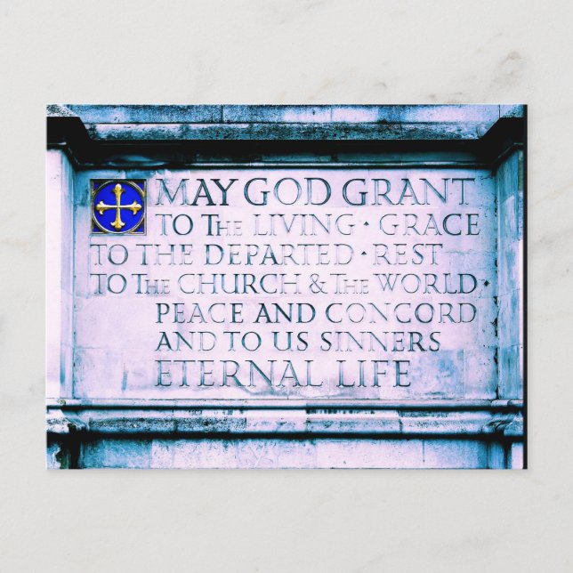 Westminster Abbey - London - Vykort (Framsida)