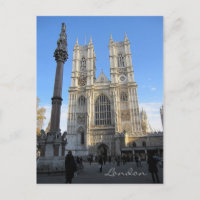 Westminster Abbey, London vykort