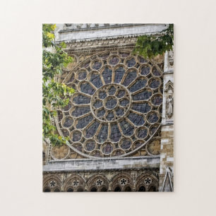 Westminster Abbey - målat glassfönster - pussel