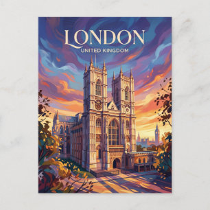 Westminster Abbey Storbritannien Vykort