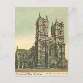 Westminster Abbey Vintage Post Card Vykort