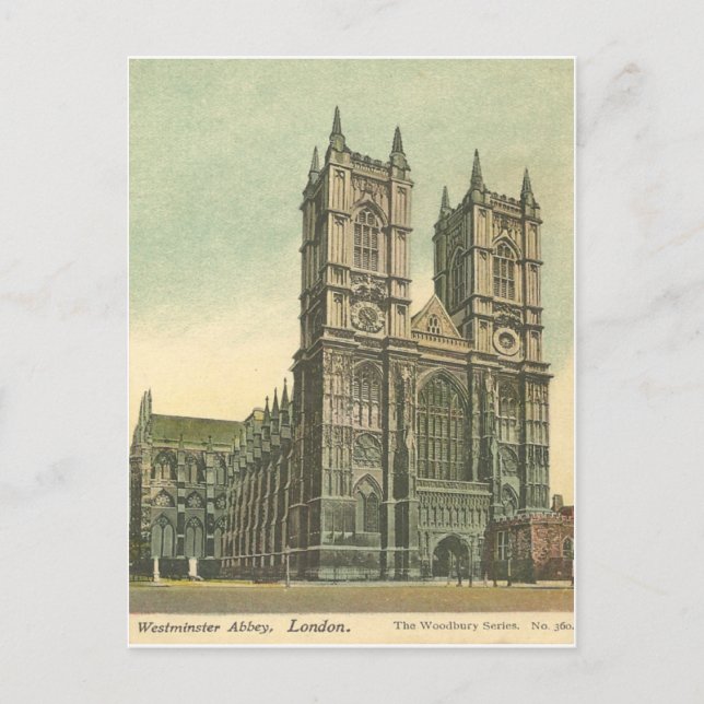 Westminster Abbey Vintage Post Card Vykort (Framsida)