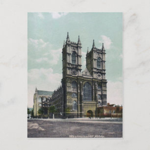 Westminster Abbey Vintage Postcard Vykort