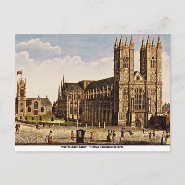 Westminster Abbey Vykort (Framsida)