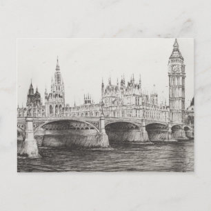 Westminster Bridge London UK. 30/10/2006 Vykort