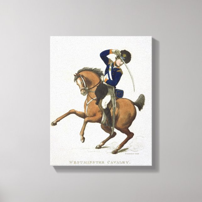 Westminster Cavalry Volunteer, plåt 4 från Loyal Canvastryck (Framsida)