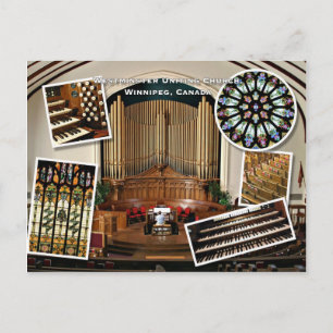 Westminster Church, Winnipeg montage Vykort