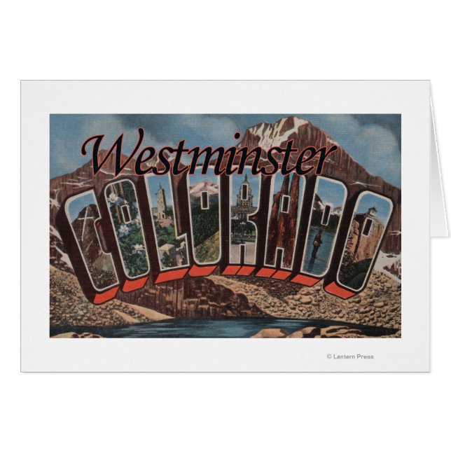 Westminster, Colorado - Stora Brev Scenes Hälsningskort (Framsidan Horizontal)