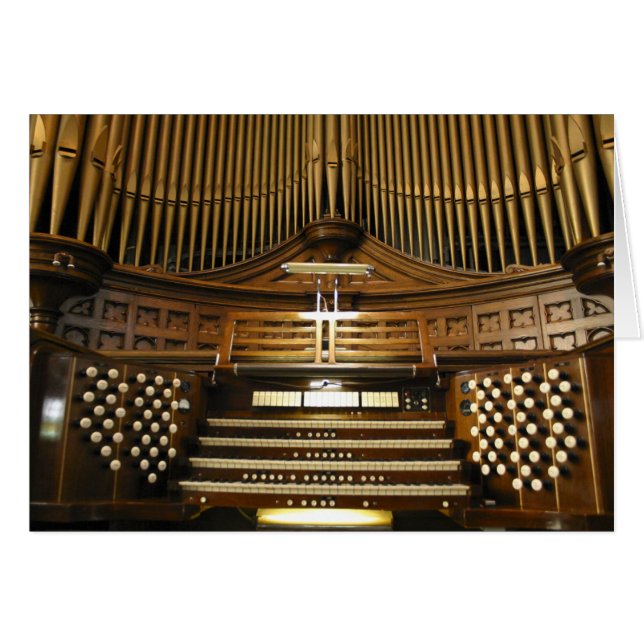 Westminster förenade det kyrkliga organkortet hälsningskort (Framsidan Horizontal)