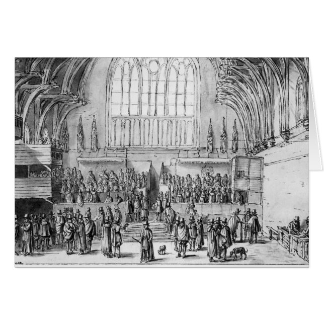 Westminster Hall Hälsningskort (Framsidan Horizontal)