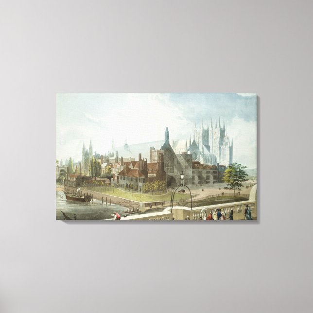Westminster Hall och Abbey Canvastryck (Framsida)