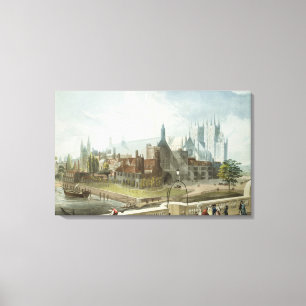 Westminster Hall och Abbey Canvastryck