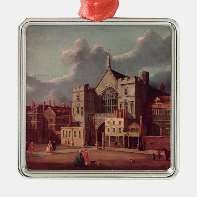 Westminster Hall och ny slottgård Julgransprydnad Metall (Framsidan)