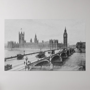Westminster överbryggar och husen av poster