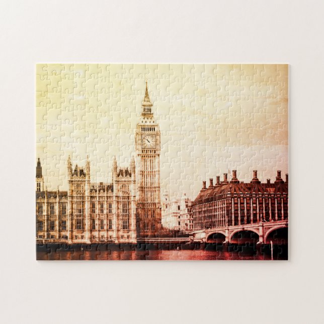 Westminster Palace, Big Ben - London (Storbritanni Pussel (Horisontell)
