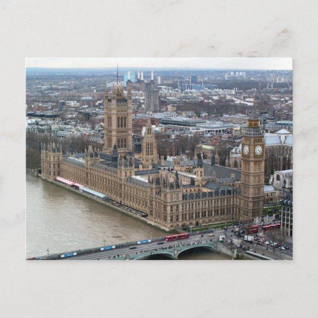 Westminster Palace London Postcard Vykort (Framsida)