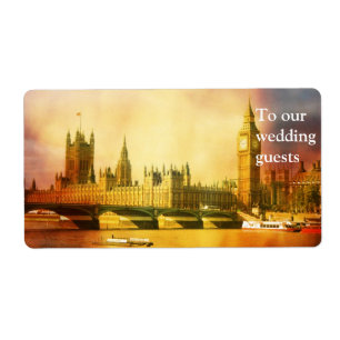 Westminster Palace och Bridge med Big Ben Fraktsedel