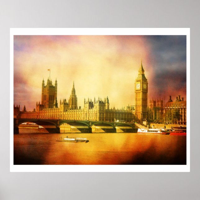 Westminster Palace och Bridge Poster (Framsidan)