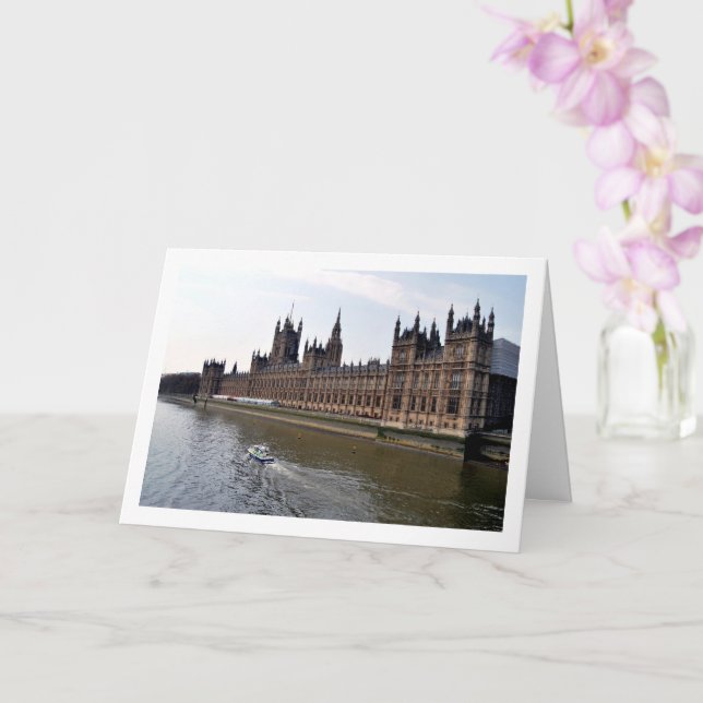 Westminsterpalatset vid floden Themsen Kort (Orkide)