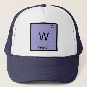 Weston Namn kemi Inslag Periodiska Bord Keps