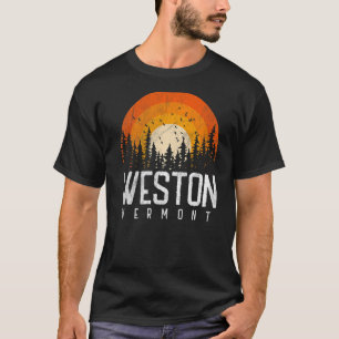 Weston Vermont V Vintage 70s 90-tal Retro City T Shirt