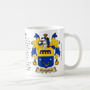 Westphal, ursprung, det menande och vapenskölden kaffemugg