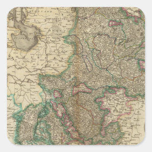 Westphalia Fyrkantigt Klistermärke