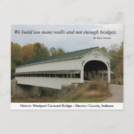 Westport Covered Bridge-vykort Vykort