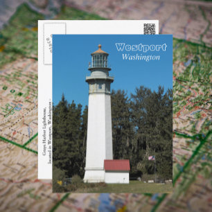 Westport, Washington Lighthouse Travel Photo Vykort