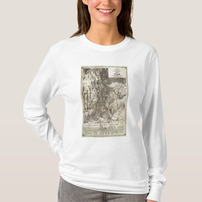 Wests ny sektions- och topografisk karta av Utah Tröja (Framsida)