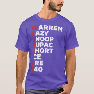 Westside Hip Hop Rap Musik Legender tjej familj po T Shirt