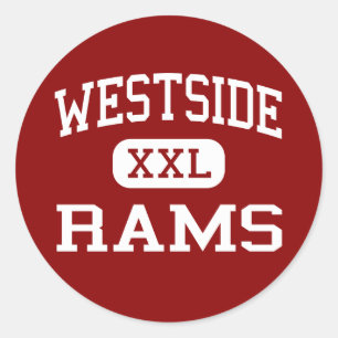 Westside - Rams - High - Andersson South Carolina Runt Klistermärke